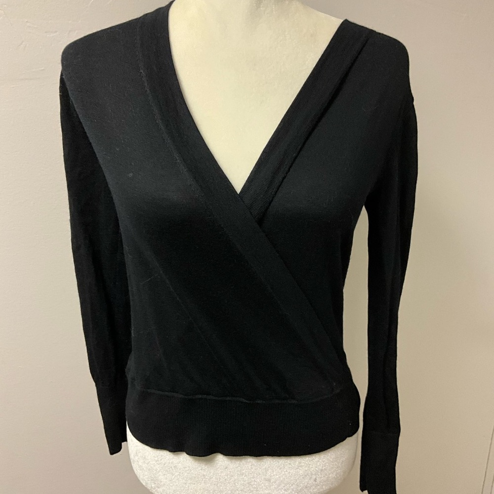 J. Crew faux wrap sweater, size XXS.